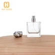 50 مل زجاجة عطر بغطاء زاماك زجاجي مربع مع غطاء زاماك على شكل أسد