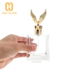 100ml square hand polished glass eagle shape zamak cap perfume bottle