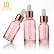 custom logo pink dropper bottles essential oil dropper bottle