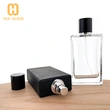 clear balck glass perfume bottle perfume spray bottle with magnetic cap