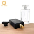 Flacon de parfum en verre noir clair de 100 ml flacon pulvérisateur de parfum