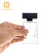 Flacon de parfum carré de 50 ml en verre à fond épais