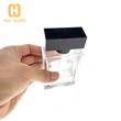 Flacon de parfum carré de 50 ml en verre à fond épais