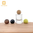 2022 nuevo diseño botella de perfume de vidrio cilíndrico de 50 ml con tapa de bola