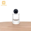 2022 nuevo diseño botella de perfume de vidrio cilíndrico de 50 ml con tapa de bola