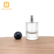 2022 nuevo diseño botella de perfume de vidrio cilíndrico de 50 ml con tapa de bola
