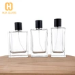 50ml 100ml hombres mujeres botella de perfume botella de perfume cuadrada tapa magnética