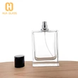 50ml 100ml hombres mujeres botella de perfume botella de perfume cuadrada tapa magnética