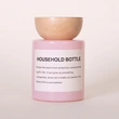 Botella difusora de caña de vidrio redonda de 150ml, botella difusora para el hogar con tapa de madera