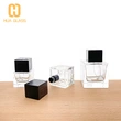 Botella de perfume de cubo de 30 ml, 50 ml, 100 ml con tapa de madera/tapa de abs