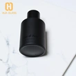 Frasco de perfume redondo beige negro mate de vidrio de 50 ml con tapa