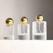 زجاجة عطر زجاجية مستديرة فاخرة 30 50 100 مل مع غطاء كروي