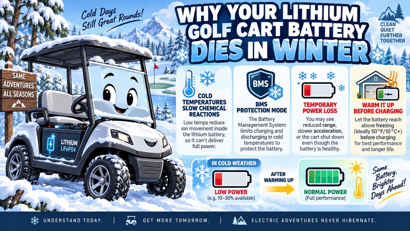 Why Your Lithium Golf Cart Battery Dies in Winter Why Your Lithium Golf Cart Battery Dies in Winter
