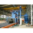 klh2515-12 roller conveyor shot blasting machine untuk gulungan pipa