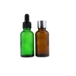 Flat Shoulder Glass Oil Dropper Bottle  with pipette
