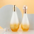 white glass oil bottle perfume spray glass toner lotion bottle sets 