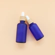 matte essential oil perfume glass bamboo dropper bottle 