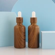 Bamboo Cosmetic bottle;empty eye dropper bottle ;1oz glss bottle