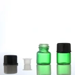 Clear green Mini Trial Sample Essential Oil Glass Dropper Bottle