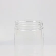  pots cosmetic body scrub container empty pet plastic jars with aluminum lids
