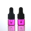 Small 2ml pink Mini Essential Oil Dropper Bottles