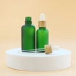 30ml 50ml matte frosted green glass dropper essential oil bottles
