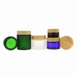 30g cosmetic glass jar with bamboos screw lid