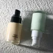 1oz empty liquid foundation bottle flat shouldern essence pump bottle