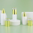 wihte serum pump glass bottle for skincare packaging
