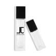 black skincare cosmetic glass bottle set with pump lotion cap