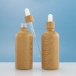 Cosmetic Serum Dropper Essential Oil Bottle with Gold Ring