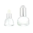 Luxury Empty Glass Black Cosmetic Packaging Dropper Bottle