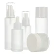 Empty Glass Black Cosmetic Packaging Dropper Bottle And Cream Jars