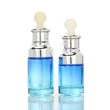luxury serum bottle 50ml hair oil orange white cosmetic dropper bottle