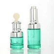 luxury serum bottle 50ml hair oil orange white cosmetic dropper bottle