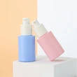 Matte White glass lotion pump bottle for cosmetic container