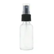 100ml Matte Black Cosmetic Glass Spray Bottle with Pump Sprayer