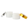 100ml opal white glass moisturizer cosmetic cream jar with lid