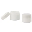 100ml opal white glass moisturizer cosmetic cream jar with lid