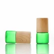 essential oil glass roll on bottle with aluminum cap and steel roller 