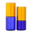 10ml bamboo roller roll on glass bottle with metal ball lid for oils