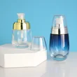 New desgin custom glass foundation liquid pump bottle 30ml 