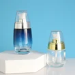30ml 50ml glass pump bottle and glass jar for cosmetic packaging set