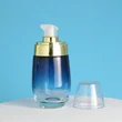 30ml 50ml glass pump bottle and glass jar for cosmetic packaging set