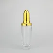 40ml 100ml glass pump bottle and glass jar for cosmetic packaging set