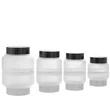  Flat Frosted Glass Skin Care Eye Face Cream Cosmetic Jar Bottle