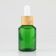  30ml Bamboo Lid Frosted Glass Essential Oil Bottle Dropper Bottle