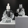 Beard Oil Dispenser 30ml Customization Skull Shaped Oil Dropper Bottle