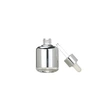 50ml silvery uv coating pump essential oil bottle with dropper