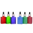 square 30ml colorful dropper oil bottle